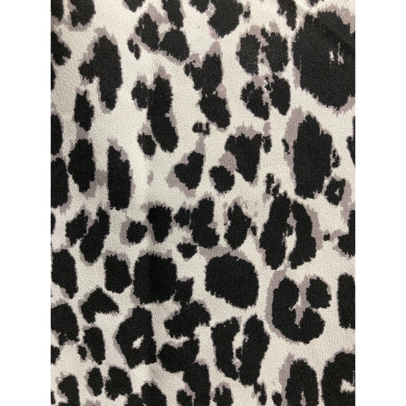 CHICOS Leopard Embroidered Detail Tank Top Sleeveless Blouse Black & White Large - Picture 13 of 16